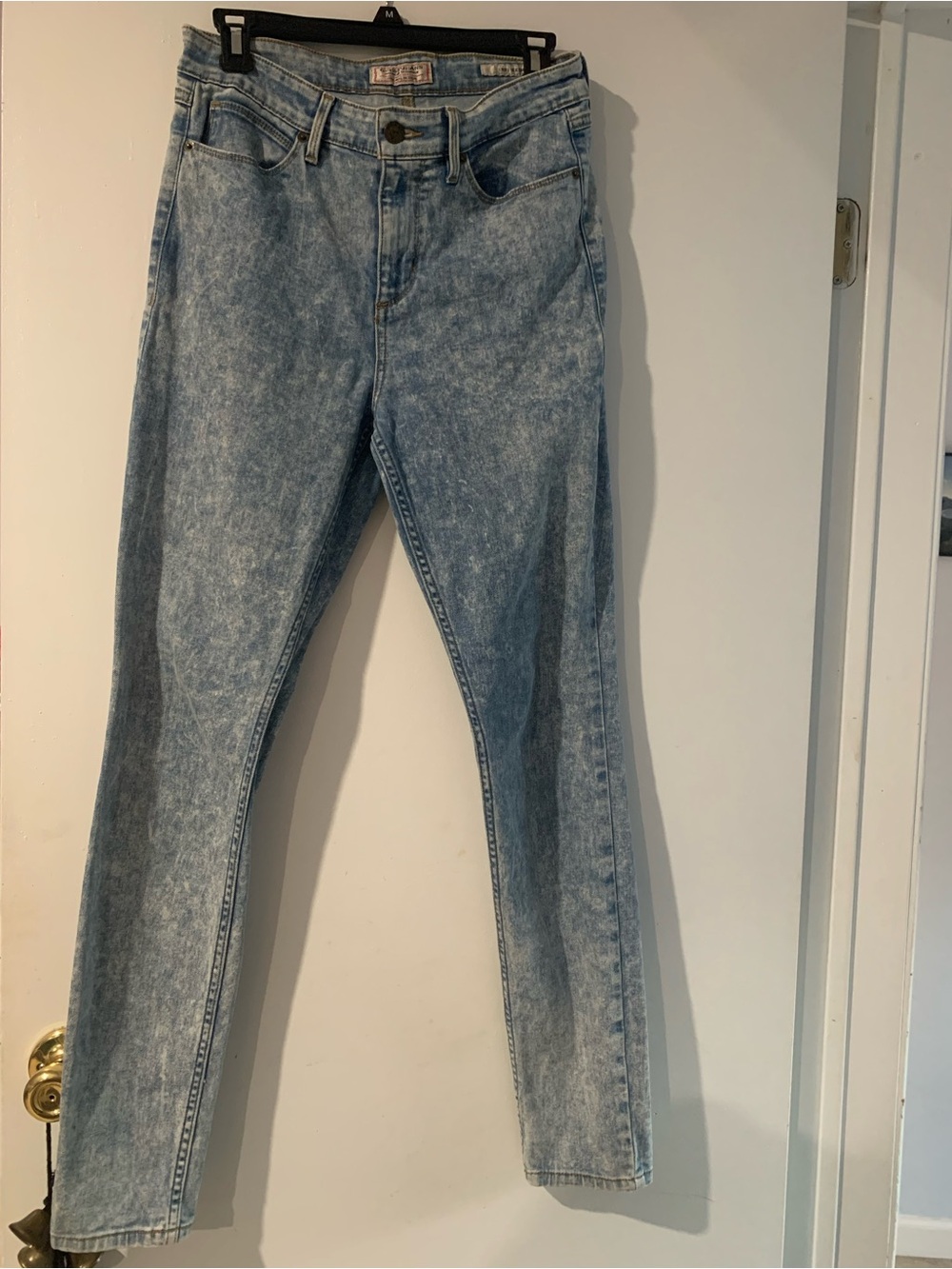 Guess 1981 Skinny Classic High-Rise Women’s Jeans in Light Acid Wash SZ 29 Y2K